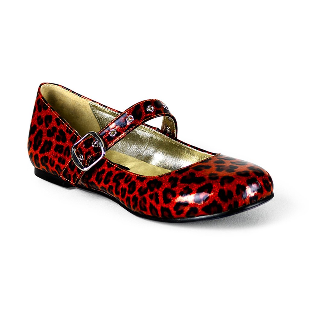 Chaussure Plate Demonia Daisy 04 Brevet Femme - Rouge 48123-PQOY